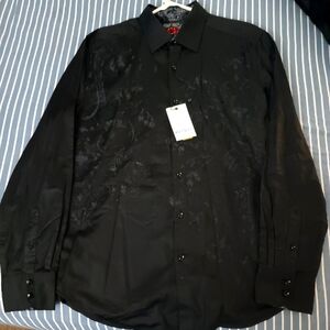 Robert Graham men's x-large black dress-shirt
